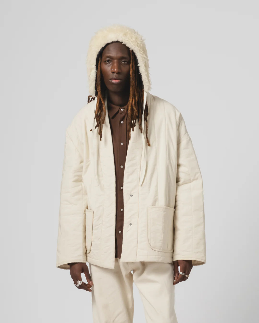 Cagoule Alaska Fluff Ecru