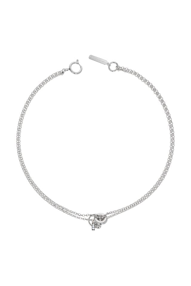 Sinead crystal necklace palladium